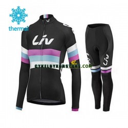 Dam Cykeltröjor Långärmad och Cykeltights Vinter Thermal Fleece 2015 CCC Liv N001