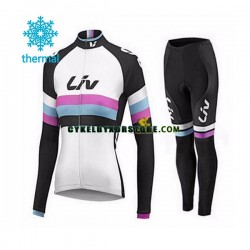 Dam Cykeltröjor Långärmad och Cykeltights Vinter Thermal Fleece 2015 CCC Liv N002
