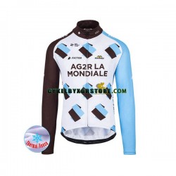 Herr Cykeltröjor Vinter Thermal Fleece 2017 AG2R La Mondiale N001