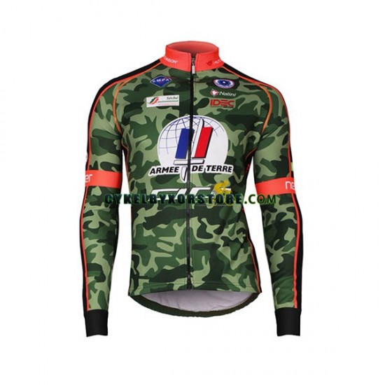 Herr Cykeltröjor Långärmad och Bib Cykeltights 2017 Armee De Terre N001