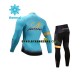 Barn Cykeltröjor Långärmad och Cykeltights Vinter Thermal Fleece 2017 Astana Pro Team N001