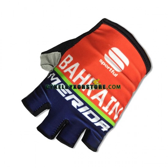 2017 Bahrain-Merida Halvfingerhandskar N001