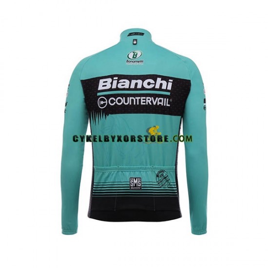 Herr Cykeltröjor Långärmad och Bib Cykeltights 2017 Bianchi Countervail N001
