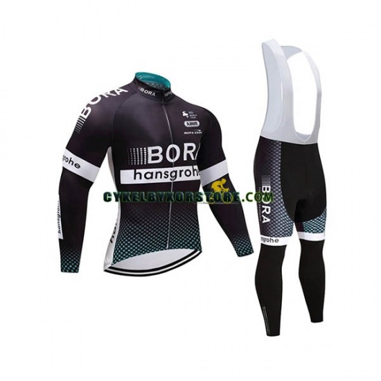 Herr Cykeltröjor Långärmad och Bib Cykeltights 2017 Bora-Hansgrohe N001