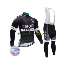 Herr Cykeltröjor Långärmad och Bib Cykeltights Vinter Thermal Fleece 2017 Bora-Hansgrohe N001