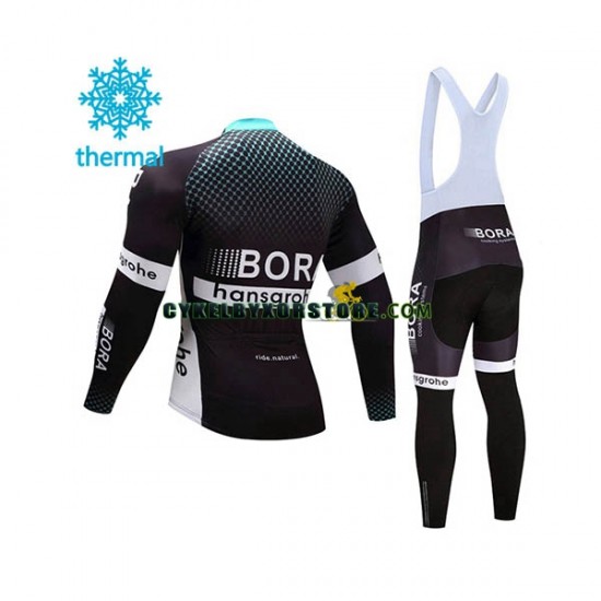 Herr Cykeltröjor Långärmad och Bib Cykeltights Vinter Thermal Fleece 2017 Bora-Hansgrohe N001