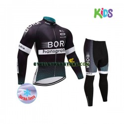 Barn Cykeltröjor Långärmad och Cykeltights Vinter Thermal Fleece 2017 Bora-Hansgrohe N001