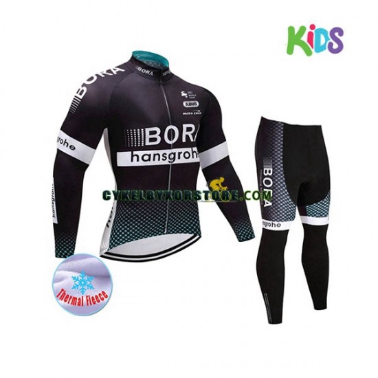 Barn Cykeltröjor Långärmad och Cykeltights Vinter Thermal Fleece 2017 Bora-Hansgrohe N001