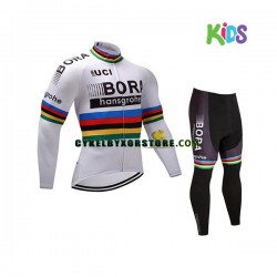 Barn Cykeltröjor Långärmad och Cykeltights 2017 Bora-Hansgrohe N002