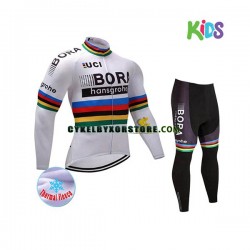 Barn Cykeltröjor Långärmad och Cykeltights Vinter Thermal Fleece 2017 Bora-Hansgrohe N002