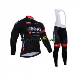 Herr Cykeltröjor Långärmad och Bib Cykeltights 2017 Bora-Hansgrohe N003