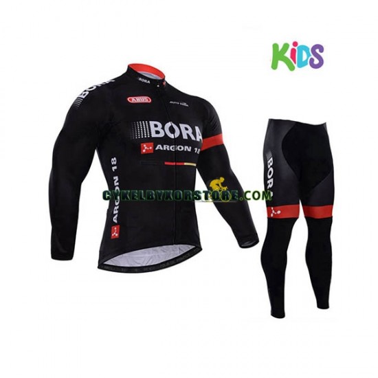 Barn Cykeltröjor Långärmad och Cykeltights 2017 Bora-Hansgrohe N003