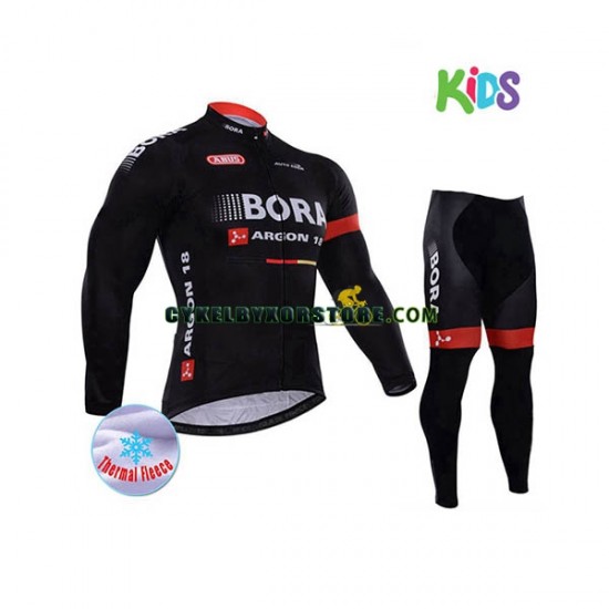 Barn Cykeltröjor Långärmad och Cykeltights Vinter Thermal Fleece 2017 Bora-Hansgrohe N003