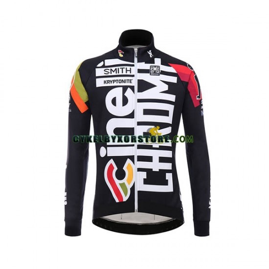 Herr Cykeltröjor Långärmad och Bib Cykeltights 2017 Cinelli Chrome N001