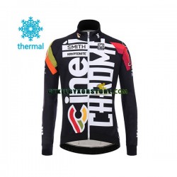 Herr Cykeltröjor Långärmad och Bib Cykeltights Vinter Thermal Fleece 2017 Cinelli Chrome N001