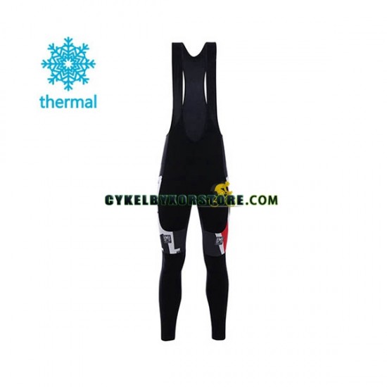 Herr Cykeltröjor Långärmad och Bib Cykeltights Vinter Thermal Fleece 2017 Cinelli Chrome N001