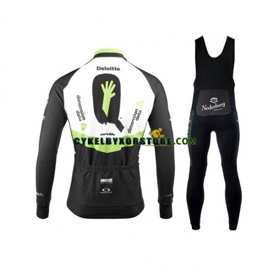 Herr Cykeltröjor Långärmad och Bib Cykeltights 2017 Dimension Data N001
