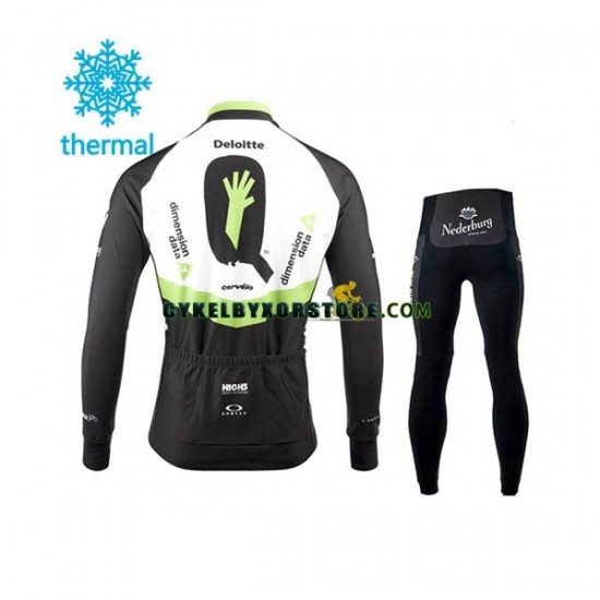 Barn Cykeltröjor Långärmad och Cykeltights Vinter Thermal Fleece 2017 Dimension Data N001