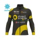 Herr Cykeltröjor Långärmad och Bib Cykeltights Vinter Thermal Fleece 2017 Direct Energie N001