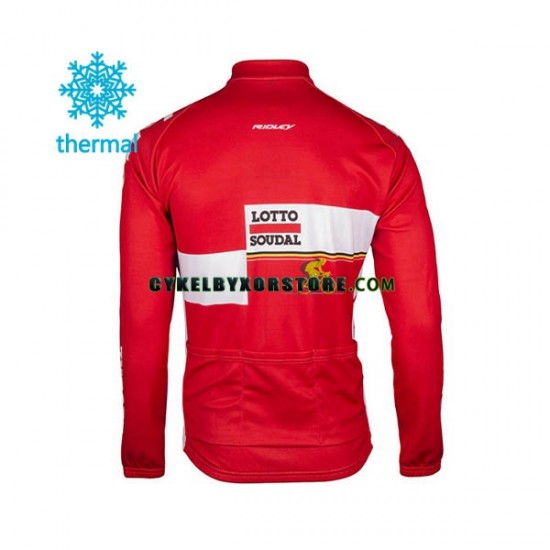 Herr Cykeltröjor Vinter Thermal Fleece 2017 Lotto Soudal N001