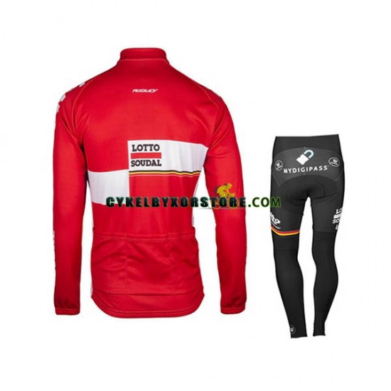 Barn Cykeltröjor Långärmad och Cykeltights 2017 Lotto Soudal N001