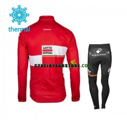 Barn Cykeltröjor Långärmad och Cykeltights Vinter Thermal Fleece 2017 Lotto Soudal N001