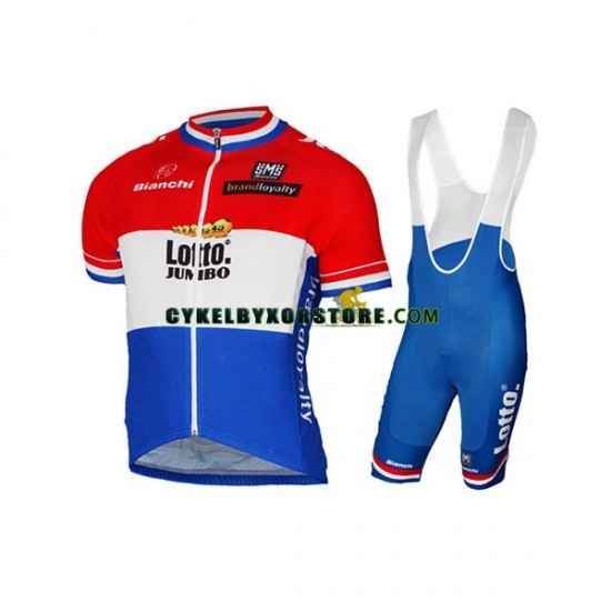 Herr Cykeltröjor och Bib Cykelshorts 2017 LottoNL-Jumbo N001