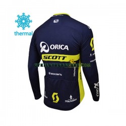 Herr Cykeltröjor Vinter Thermal Fleece 2017 Orica-Scott N001