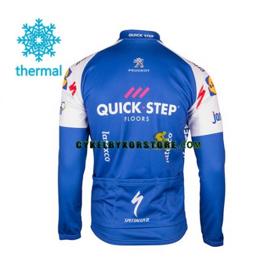 Herr Cykeltröjor Vinter Thermal Fleece 2017 Quick-Step Floors N001