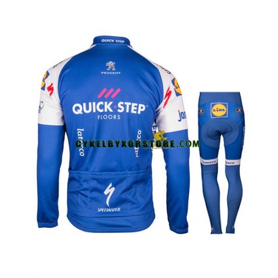 Barn Cykeltröjor Långärmad och Cykeltights 2017 Quick-Step Floors N001