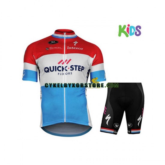 Barn Cykeltröjor och Cykelshorts 2017 Quick-Step Floors N008
