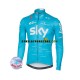 Herr Cykeltröjor Vinter Thermal Fleece 2017 Team Sky N002