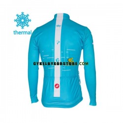 Herr Cykeltröjor Vinter Thermal Fleece 2017 Team Sky N002