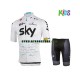 Barn Cykeltröjor och Cykelshorts 2017 Team Sky N003