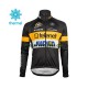 Herr Cykeltröjor Långärmad och Bib Cykeltights Vinter Thermal Fleece 2017 Telenet Fidea Lions N001