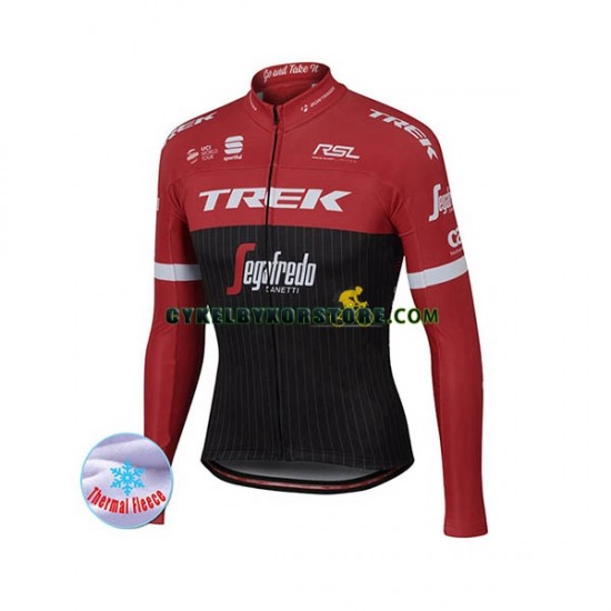 Herr Cykeltröjor Vinter Thermal Fleece 2017 Trek-Segafredo N001