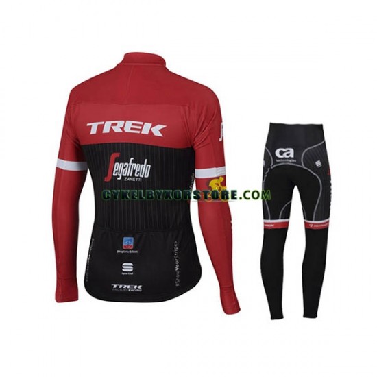 Barn Cykeltröjor Långärmad och Cykeltights 2017 Trek-Segafredo N001