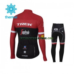 Barn Cykeltröjor Långärmad och Cykeltights Vinter Thermal Fleece 2017 Trek-Segafredo N001