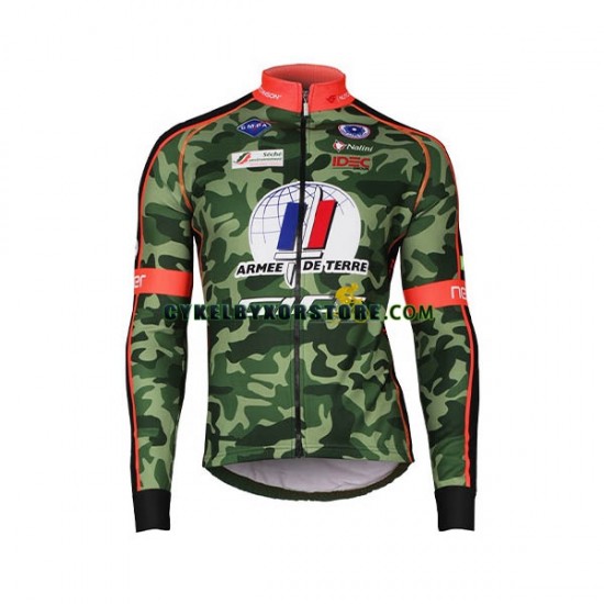 Herr Cykeltröjor Långärmad och Bib Cykeltights 2018 Armee De Terre N001