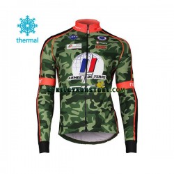 Herr Cykeltröjor Vinter Thermal Fleece 2018 Armee De Terre N001