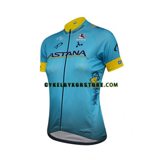 Dam Cykeltröjor Kortärmad 2018 Astana Pro Team N001