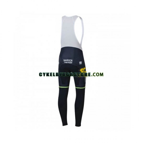 Herr Långa cykelbyxor med hängslen 2018 Bahrain Merida N001