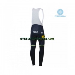 Herr Långa cykelbyxor med hängslen Vinter Thermal Fleece 2018 Bahrain Merida N001