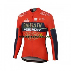 Herr Cykeltröjor Långärmad 2018 Bahrain Merida N001