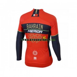 Herr Cykeltröjor Långärmad 2018 Bahrain Merida N001