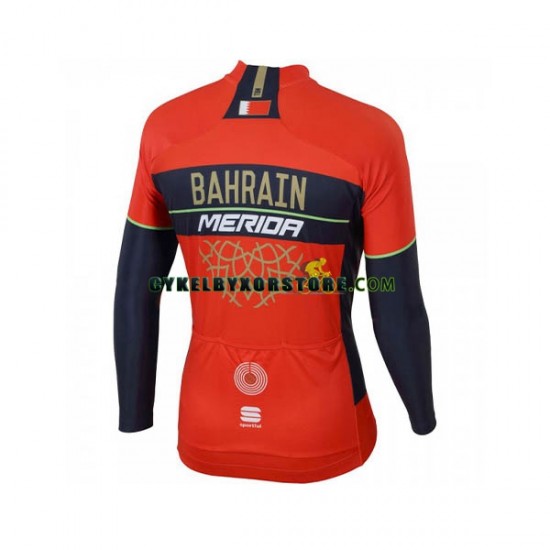 Herr Cykeltröjor Långärmad 2018 Bahrain Merida N001