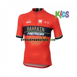 Barn Cykeltröjor Kortärmad 2018 Bahrain Merida N001