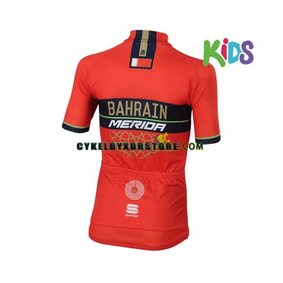 Barn Cykeltröjor Kortärmad 2018 Bahrain Merida N001
