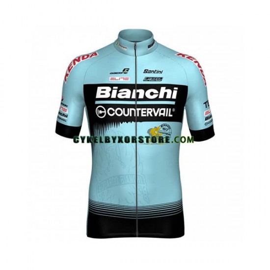 Herr Cykeltröjor Kortärmad 2018 Bianchi Countervail N001