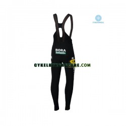 Herr Långa cykelbyxor med hängslen Vinter Thermal Fleece 2018 Bora Hansgrohe N001